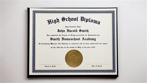 High School Diploma & Case .